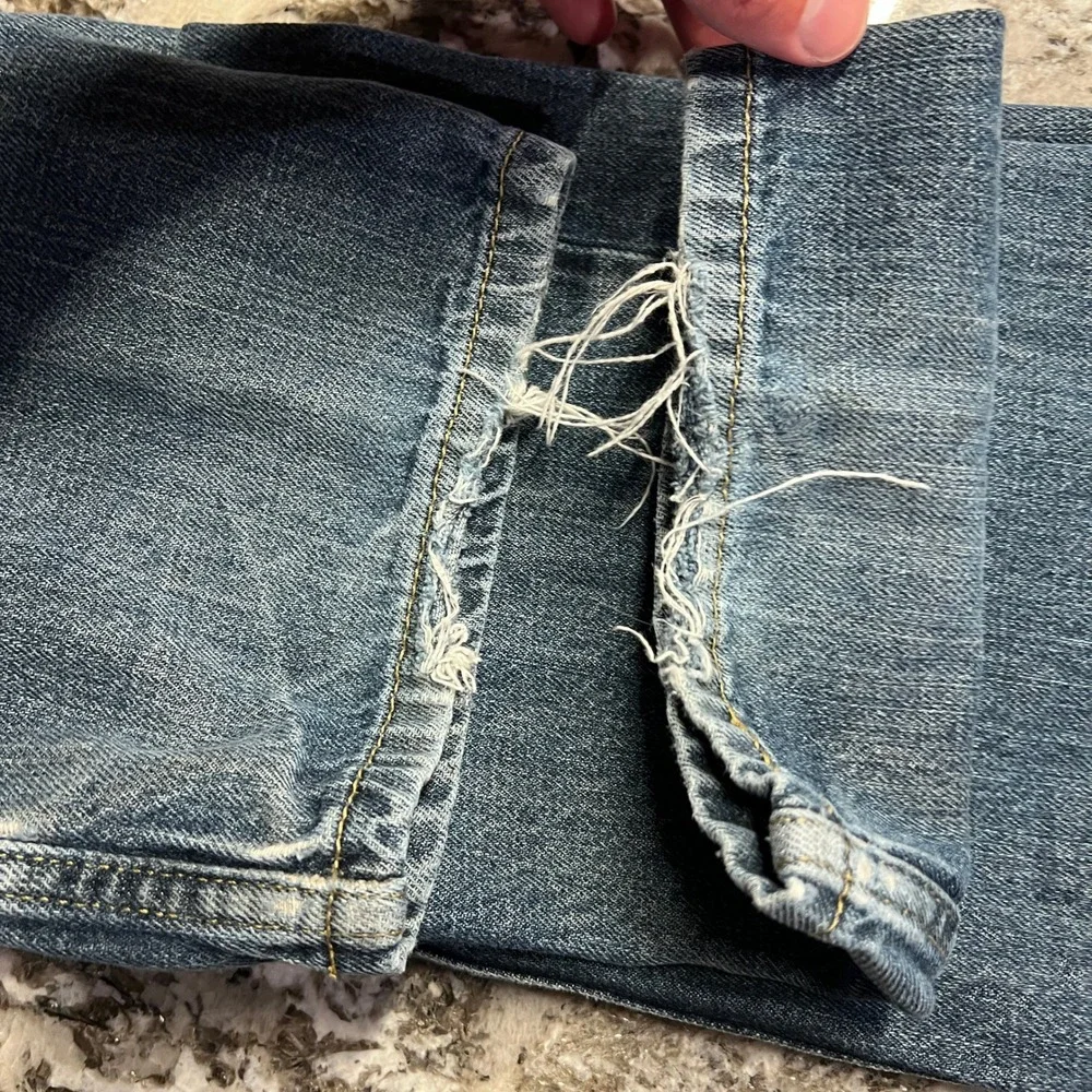 Levi's 505 Regular Fit‎ Straight Leg Jeans Blue Denim Vintage 2000s 32x34
